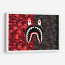 Bape Red-Black Camo | Cuadro decorativo de Canvas Lab