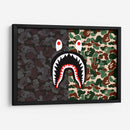 Bape Shark Black-Green | Cuadro decorativo de Canvas Lab