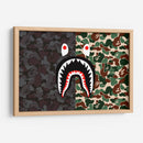 Bape Shark Black-Green | Cuadro decorativo de Canvas Lab