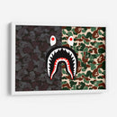 Bape Shark Black-Green | Cuadro decorativo de Canvas Lab