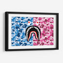 Bape Shark Blue-Pink | Cuadro decorativo de Canvas Lab