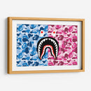 Bape Shark Blue-Pink | Cuadro decorativo de Canvas Lab