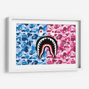Bape Shark Blue-Pink | Cuadro decorativo de Canvas Lab