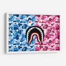 Bape Shark Blue-Pink | Cuadro decorativo de Canvas Lab