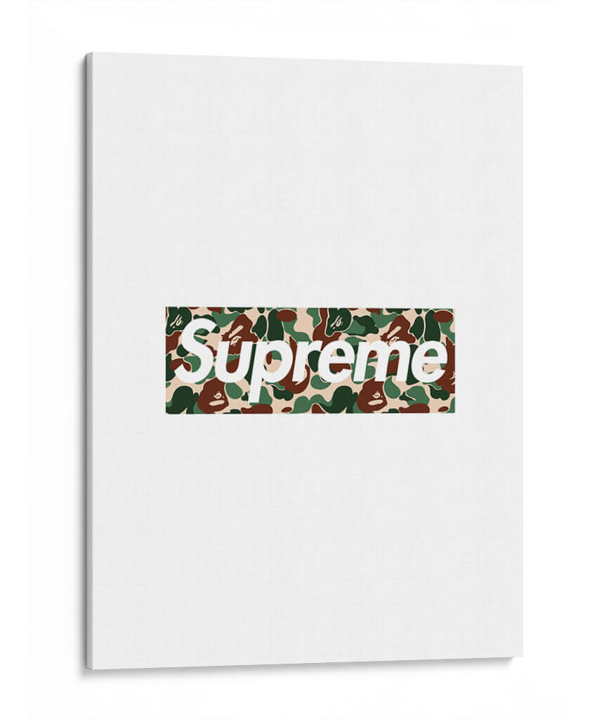 Bape X Sup-Supreme-Camo | Cuadro decorativo de Canvas Lab