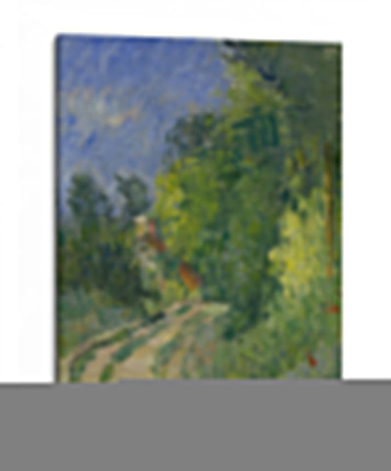 Curva en el camino a través del bosque - Paul Cézanne | Cuadro decorativo de Canvas Lab