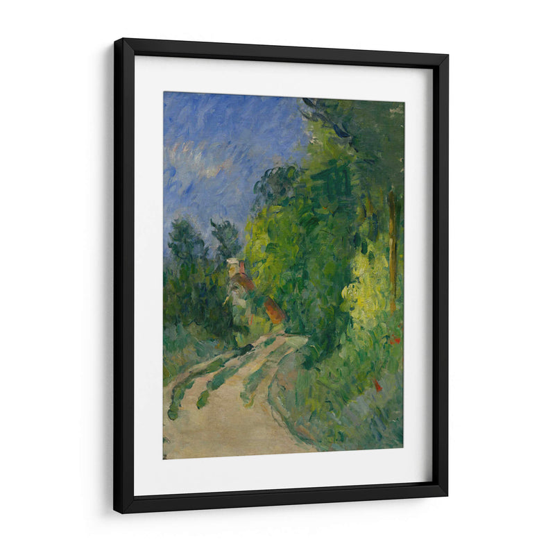 Curva en el camino a través del bosque - Paul Cézanne | Cuadro decorativo de Canvas Lab
