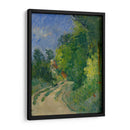 Curva en el camino a través del bosque - Paul Cézanne | Cuadro decorativo de Canvas Lab