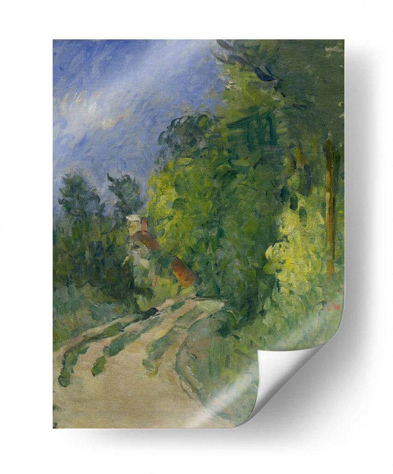 Curva en el camino a través del bosque - Paul Cézanne | Cuadro decorativo de Canvas Lab