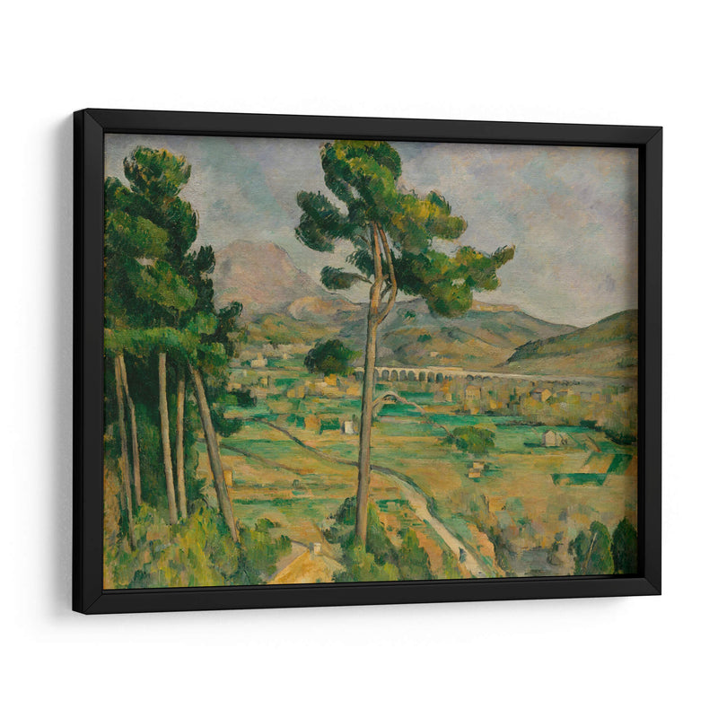 La montaña Sainte-Victoire y el viaducto del valle del río Arc - Paul Cézanne | Cuadro decorativo de Canvas Lab