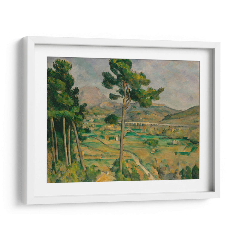 La montaña Sainte-Victoire y el viaducto del valle del río Arc - Paul Cézanne | Cuadro decorativo de Canvas Lab