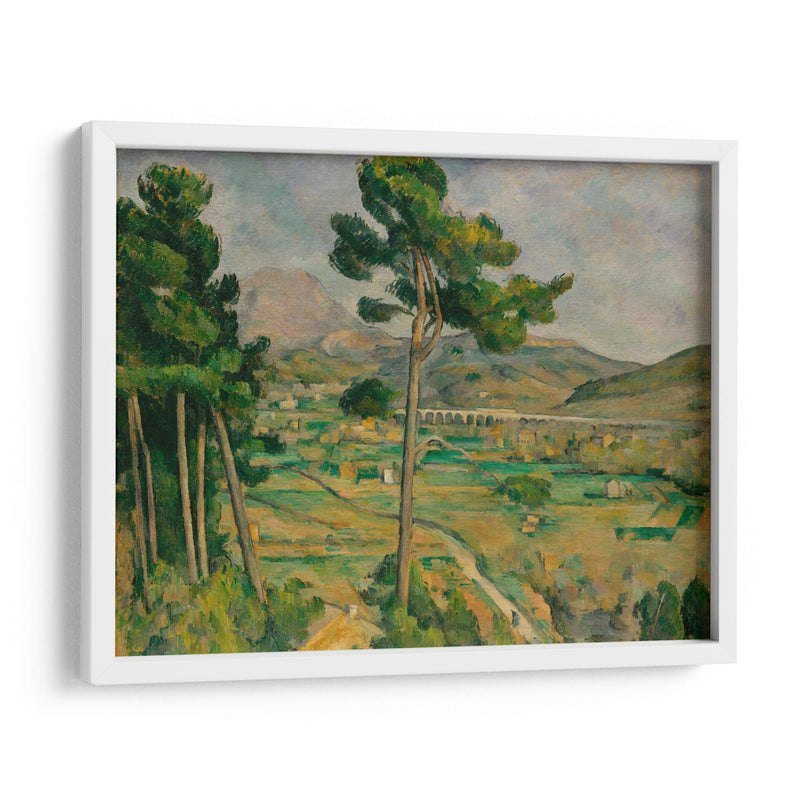 La montaña Sainte-Victoire y el viaducto del valle del río Arc - Paul Cézanne | Cuadro decorativo de Canvas Lab