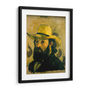 Autorretrato con sombrero de paja - Paul Cézanne | Cuadro decorativo de Canvas Lab