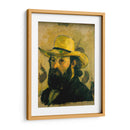 Autorretrato con sombrero de paja - Paul Cézanne | Cuadro decorativo de Canvas Lab