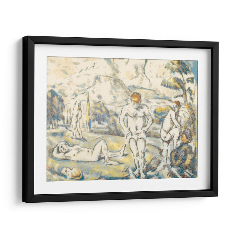 Los bañadores grandes - Paul Cézanne | Cuadro decorativo de Canvas Lab