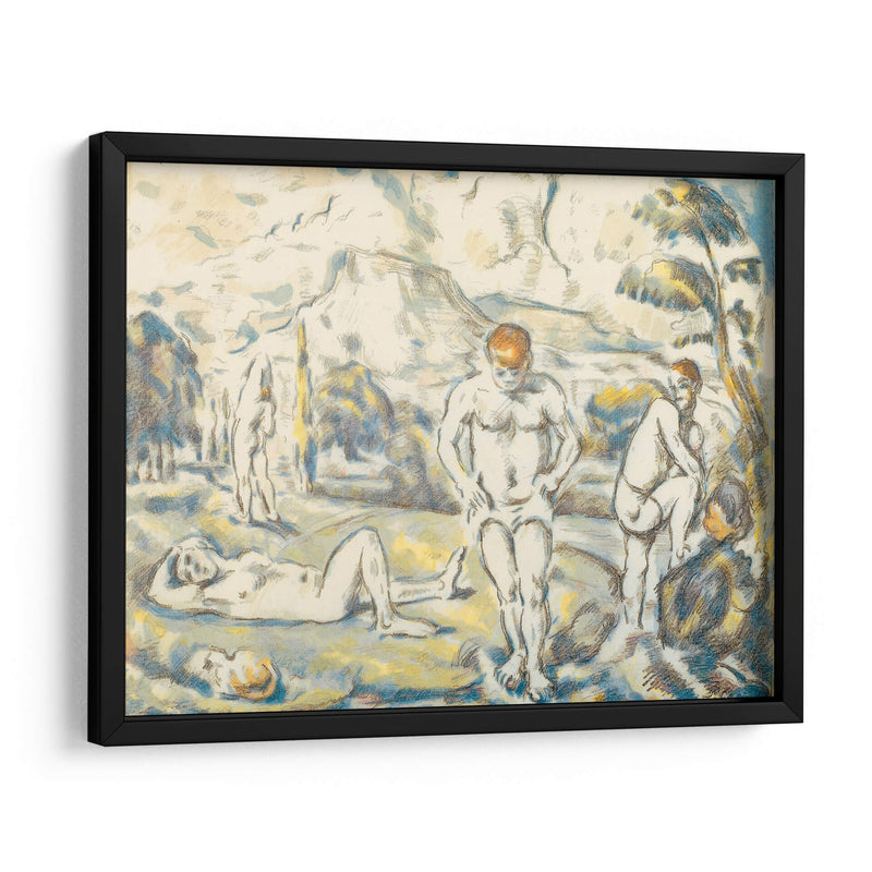 Los bañadores grandes - Paul Cézanne | Cuadro decorativo de Canvas Lab
