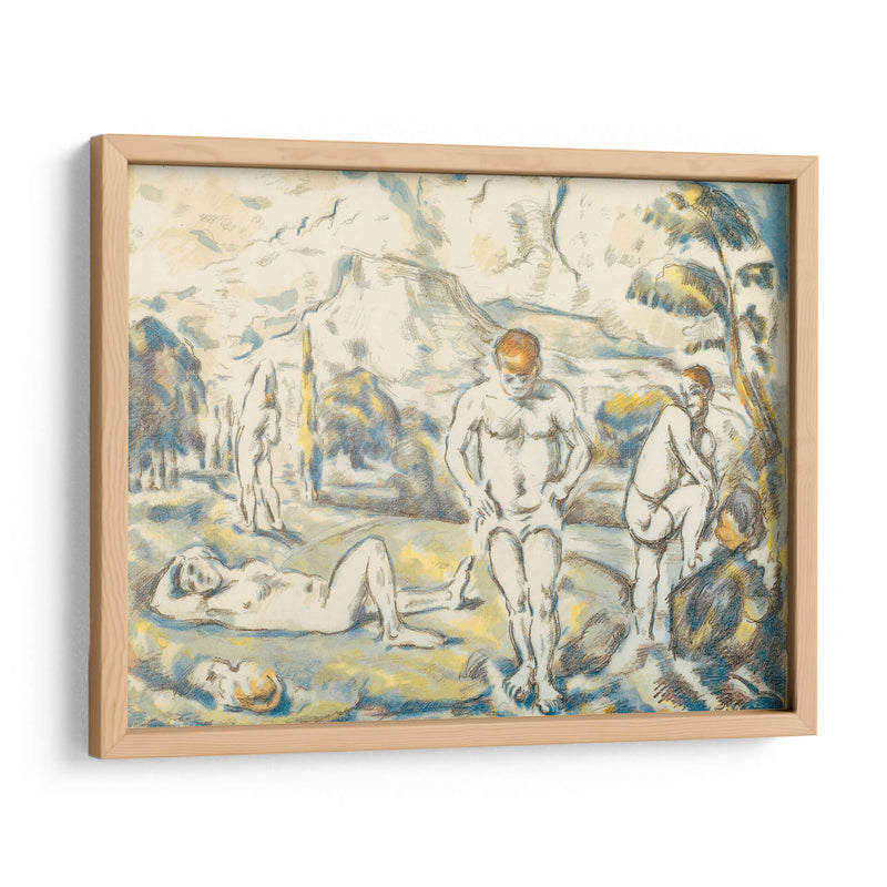 Los bañadores grandes - Paul Cézanne | Cuadro decorativo de Canvas Lab
