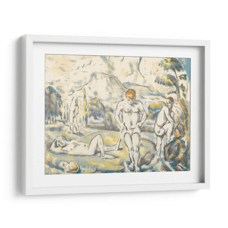 Los bañadores grandes - Paul Cézanne | Cuadro decorativo de Canvas Lab