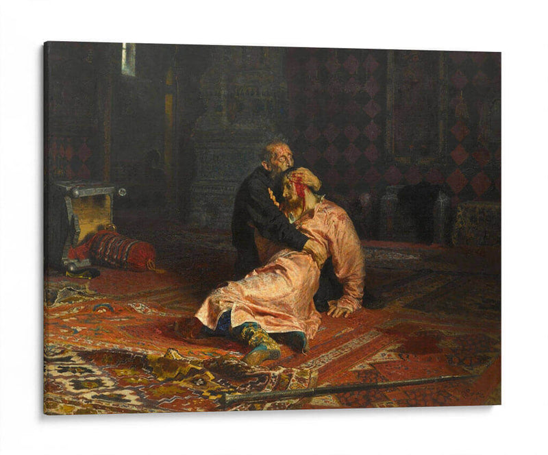 Iván el Terrible y su hijo - Ilía Repin | Cuadro decorativo de Canvas Lab