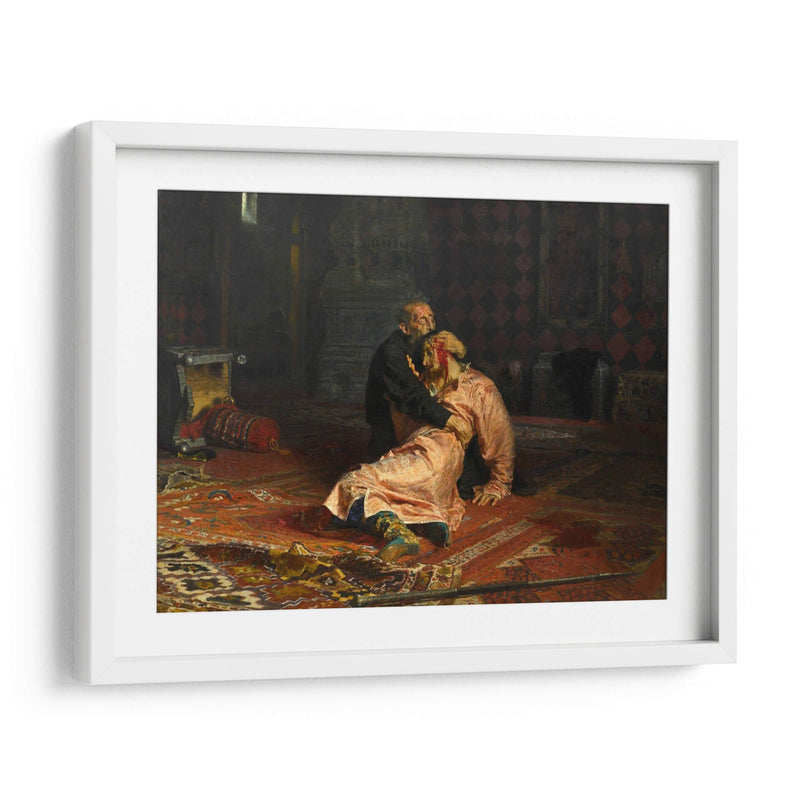 Iván el Terrible y su hijo - Ilía Repin | Cuadro decorativo de Canvas Lab