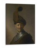 Hombre viejo en traje militar - Rembrandt van Rijn | Cuadro decorativo de Canvas Lab