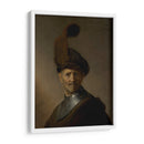 Hombre viejo en traje militar - Rembrandt van Rijn | Cuadro decorativo de Canvas Lab