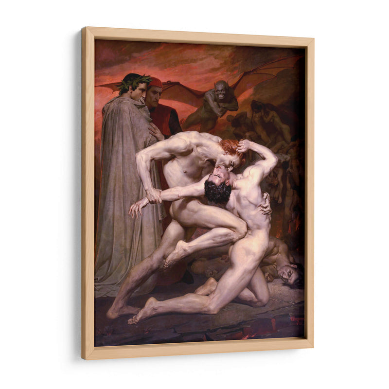 Dante y Virgilio en el infierno - William-Adolphe Bouguereau | Cuadro decorativo de Canvas Lab