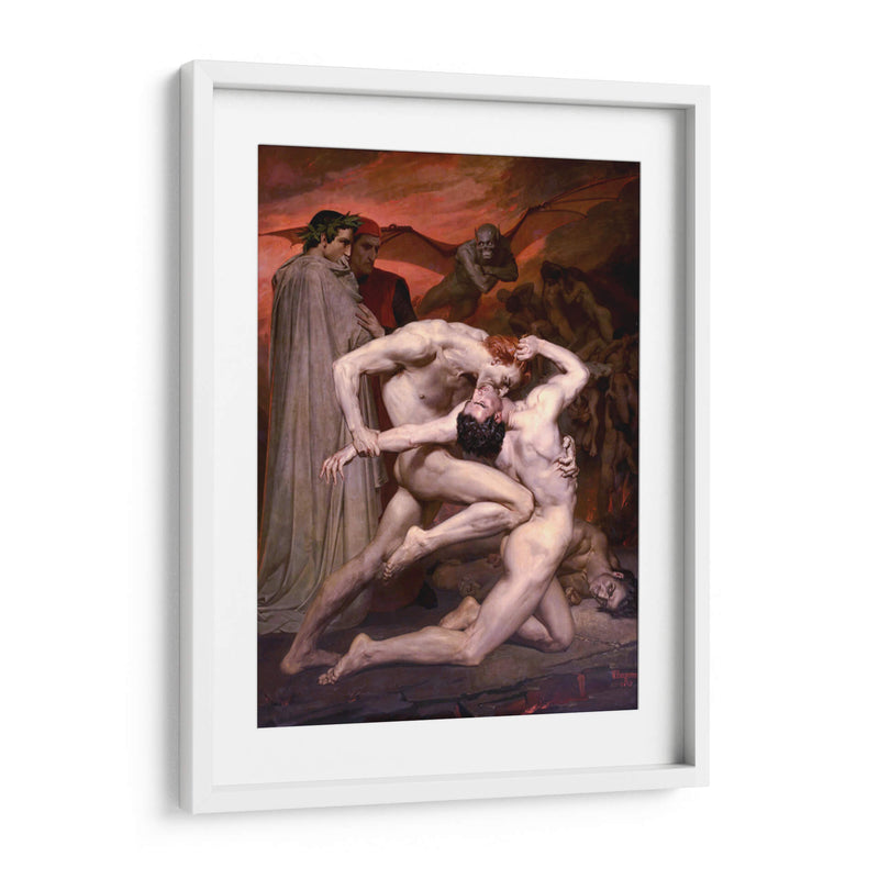 Dante y Virgilio en el infierno - William-Adolphe Bouguereau | Cuadro decorativo de Canvas Lab