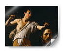 David con la cabeza de Goliat (Viena) - Caravaggio | Cuadro decorativo de Canvas Lab