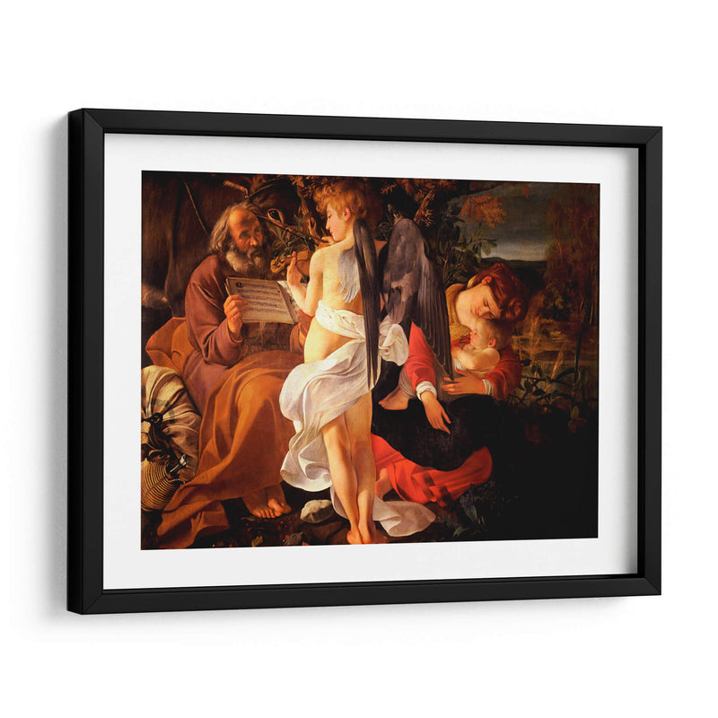 Descanso en la huida a Egipto - Caravaggio | Cuadro decorativo de Canvas Lab