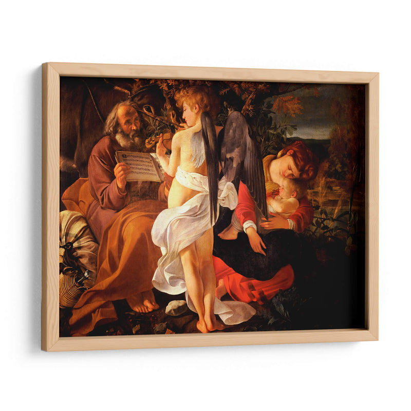 Descanso en la huida a Egipto - Caravaggio | Cuadro decorativo de Canvas Lab