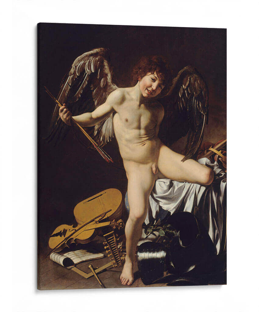 El amor victorioso - Caravaggio | Cuadro decorativo de Canvas Lab