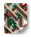 Patrones y hojas | Cuadro decorativo de Canvas Lab