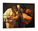 La incredulidad de santo Tomás - Caravaggio | Cuadro decorativo de Canvas Lab