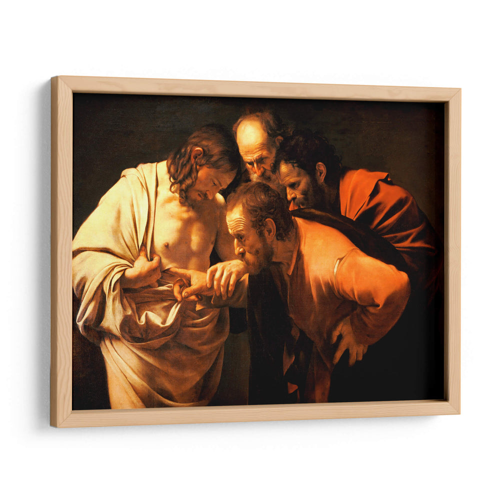 La incredulidad de santo Tomás - Caravaggio | Cuadro decorativo de Canvas Lab