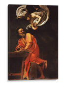 La inspiración de san Mateo - Caravaggio | Cuadro decorativo de Canvas Lab