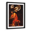 La inspiración de san Mateo - Caravaggio | Cuadro decorativo de Canvas Lab
