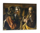 La negación de San Pedro - Caravaggio | Cuadro decorativo de Canvas Lab