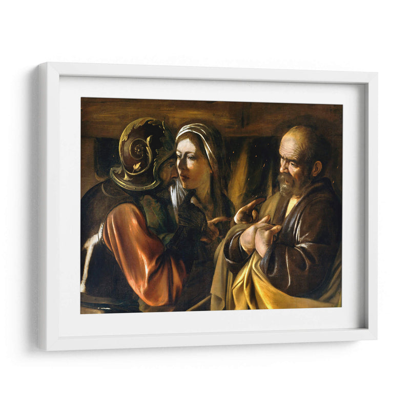 La negación de San Pedro - Caravaggio | Cuadro decorativo de Canvas Lab