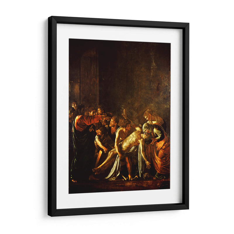La resurrección de Lázaro - Caravaggio | Cuadro decorativo de Canvas Lab