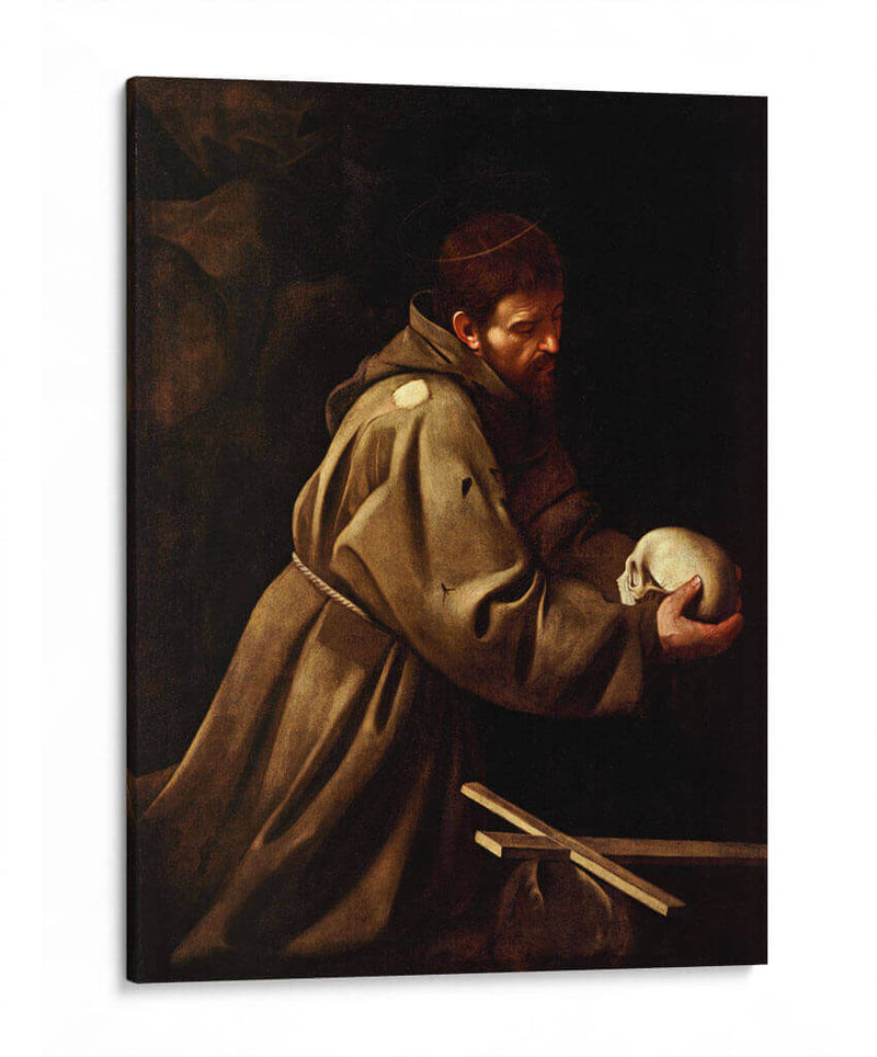 San Francisco en oración (Cremona) - Caravaggio | Cuadro decorativo de Canvas Lab