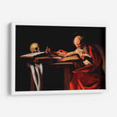 San Jerónimo escribiendo - Caravaggio | Cuadro decorativo de Canvas Lab