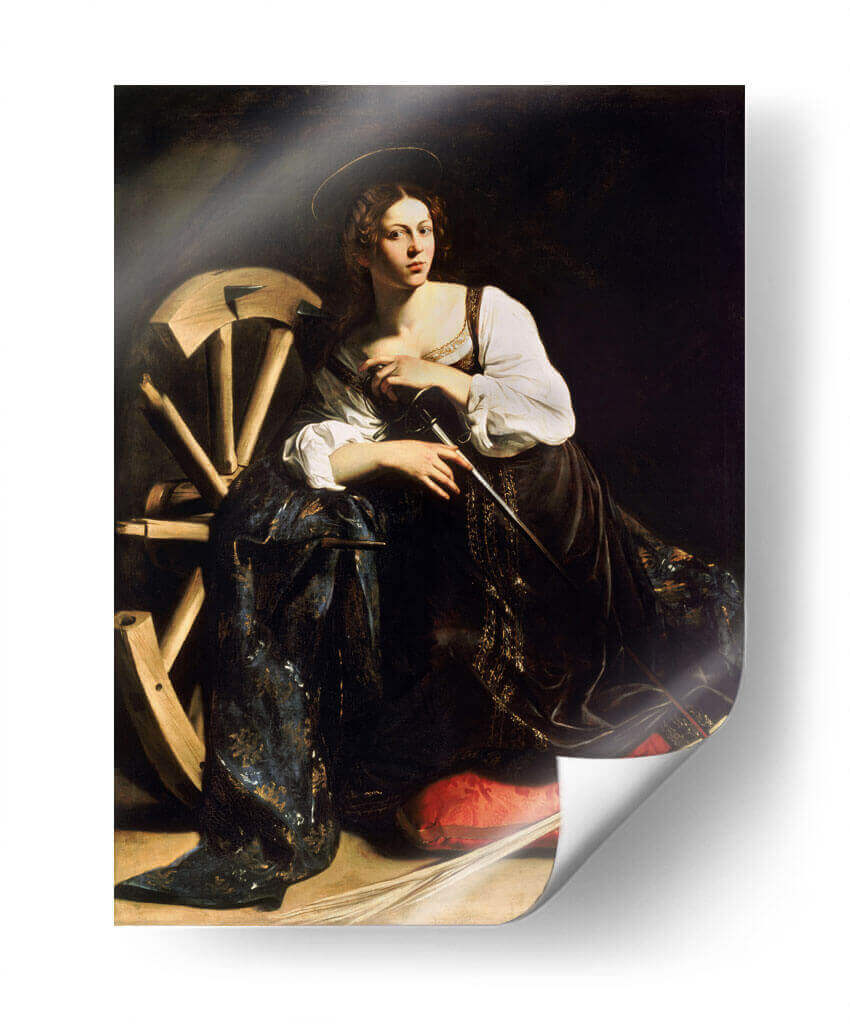 Santa Catalina de Alejandría - Caravaggio | Cuadro decorativo de Canvas Lab