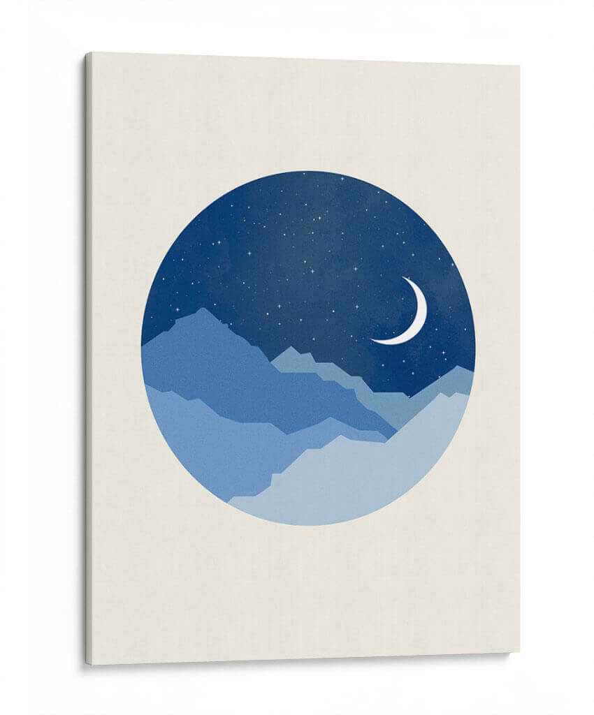 Circle Night | Cuadro decorativo de Canvas Lab