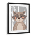 Mapache en el bosque | Cuadro decorativo de Canvas Lab