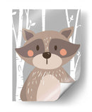 Mapache en el bosque | Cuadro decorativo de Canvas Lab