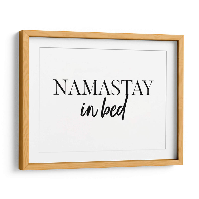 Namastay in bed | Cuadro decorativo de Canvas Lab