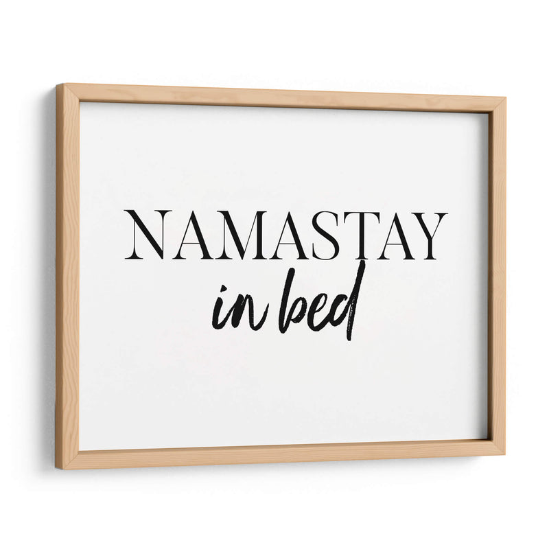 Namastay in bed | Cuadro decorativo de Canvas Lab