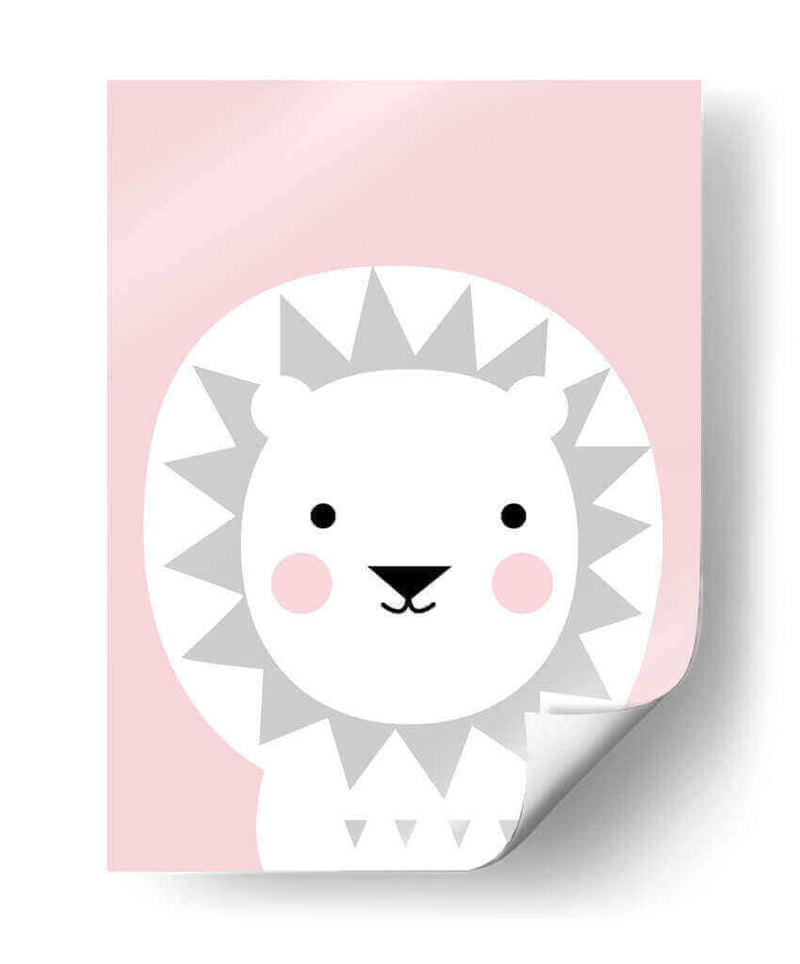 Pastel Lion | Cuadro decorativo de Canvas Lab