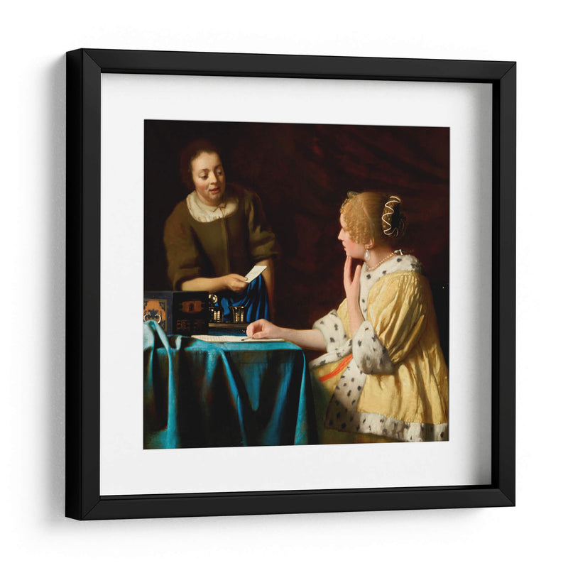 Ama y criada - Johannes Vermeer | Cuadro decorativo de Canvas Lab